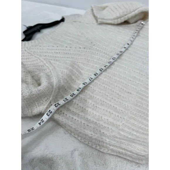 Free People Size S Carter Pullover Sweater Color Ivory MSRP $98 - Picture 8 of 13